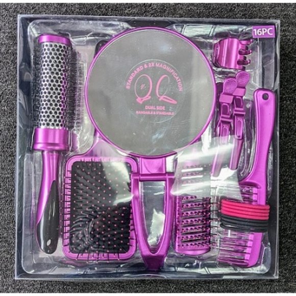 HAIR ESSENTIALS Hair 6 Piece Hair Brush Set Purple Women Poshmark